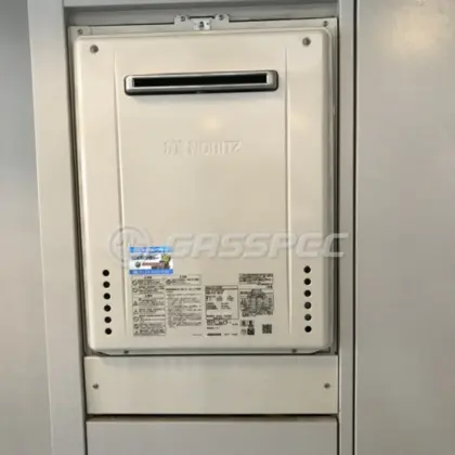 施工後の給湯器（ノーリツ GT-2470AW BL）