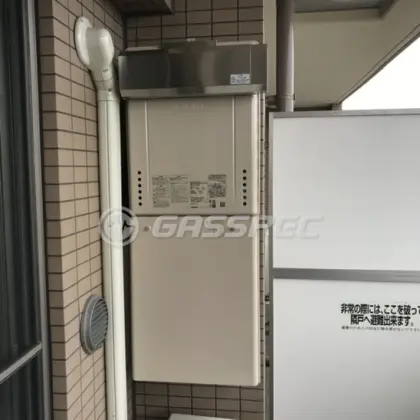 施工後の給湯器（ノーリツ GT-2470SAW BL）