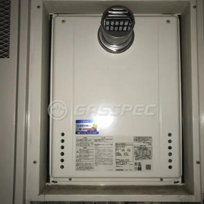 施工後の給湯器（ノーリツ GT-2470SAW-T BL）