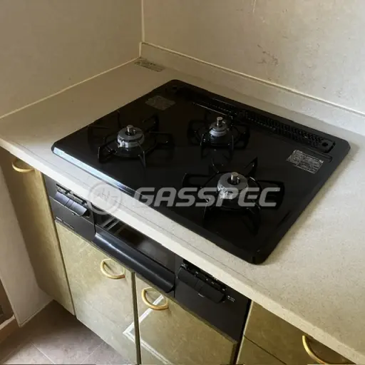 交換後のビルトインガスコンロ（ノーリツ N3WT5RWTQ1）