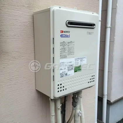 施工後の給湯器（ノーリツ GT-C2052SAWX-2 BL）