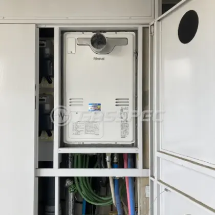 施工後の暖房熱源機（リンナイ RUFH-A2400AT2-3(A)）