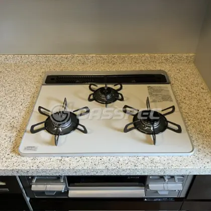 施工後のビルトインガスコンロ（パロマ PD-509WS-60CV）