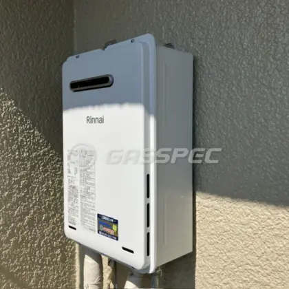 施工後の給湯器（リンナイ RUX-A1616W(A)-E）