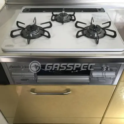 施工後のビルトインガスコンロ（パロマ PD-509WS-60CV）