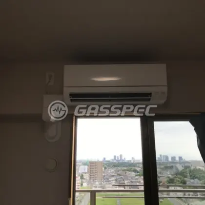 施工後のエアコン（三菱 MSZ-GV2224-W）