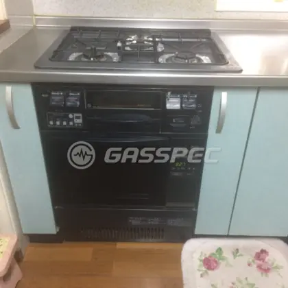 施工前のビルトインガスコンロ（DW3263DTR　GMO-S3600）