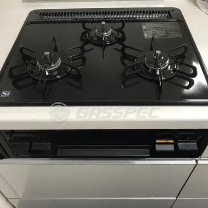 施工後のビルトインガスコンロ（パロマ PD-N36）