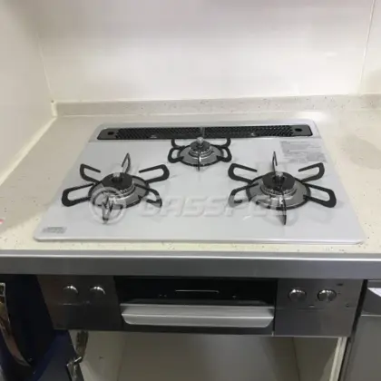 施工後のビルトインガスコンロ（パロマ PD-829WS-60CV）
