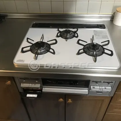 施工後のビルトインガスコンロ（パロマ PD-509WS-60CV）