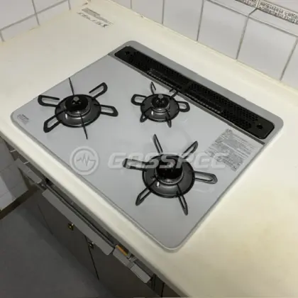 施工後のビルトインガスコンロ（パロマ PD-509WS-60CV）