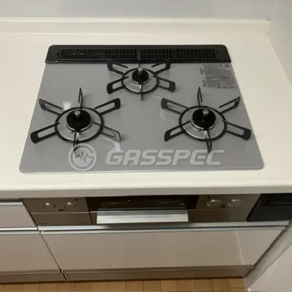 施工後のビルトインガスコンロ（リンナイ RHS31W32L24RASTW）