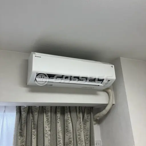 設置後のエアコン（ダイキン S224ATES-W）
