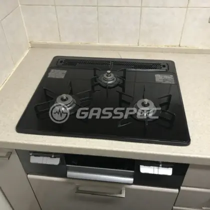 施工後のビルトインガスコンロ（ノーリツ N3WT6RWAP1SIC）