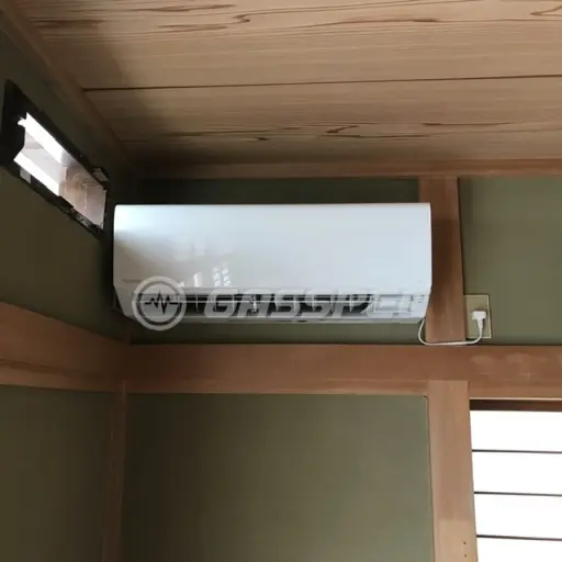 交換後のエアコン（パナソニック CS-223DFL-W）