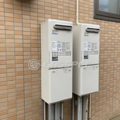 施工後の給湯器（ノーリツ GQ-C2432WX BL）