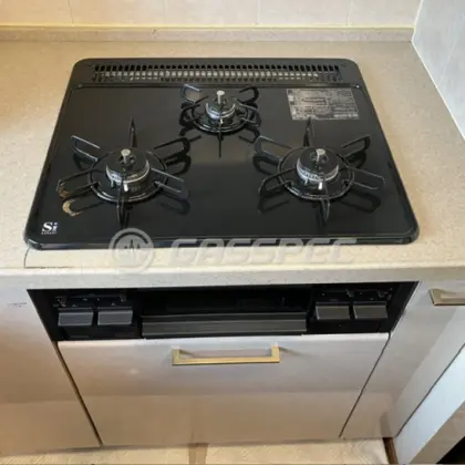 施工後のビルトインガスコンロ（パロマ PD-N36）