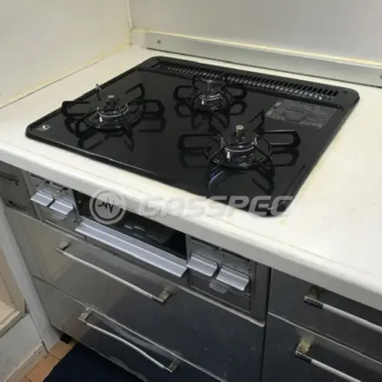 施工後のビルトインガスコンロ（パロマ PD-N36AS）