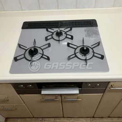 施工後のビルトインガスコンロ（リンナイ RHS31W32L24RASTW）