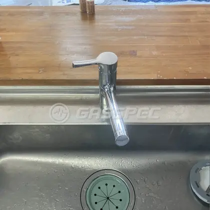 施工後の水栓・蛇口（TOTO TKS05305JA）