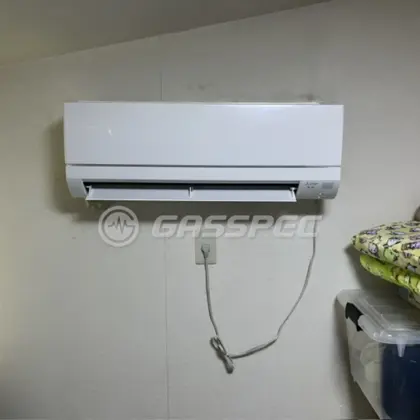 施工後のエアコン（三菱 MSZ-GV2224-W）