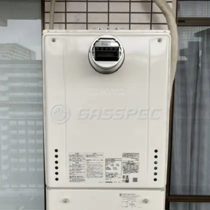 施工後の給湯器（ノーリツ GT-2470SAW-T BL）