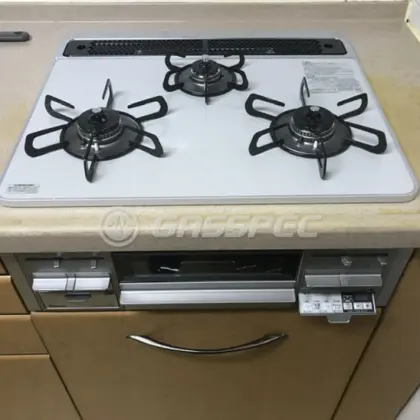施工後のビルトインガスコンロ（パロマ PD-509WS-60CV）