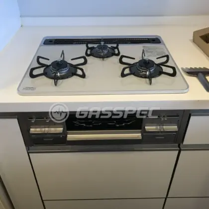 施工後のビルトインガスコンロ（パロマ PD-509WS-60CV）