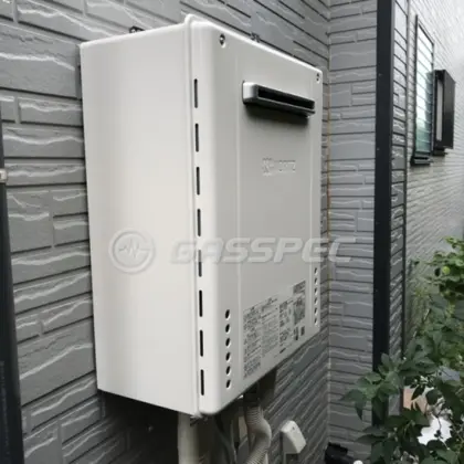 施工後の給湯器（ノーリツ GT-2470SAW BL）