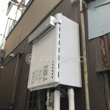 施工後の給湯器（ノーリツ GT-1670AW BL）