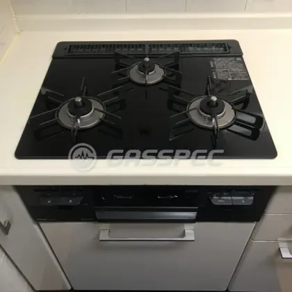 施工後のビルトインガスコンロ（リンナイ RS31W36T1RBW）