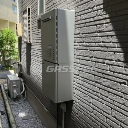 施工後の給湯器（ノーリツ GT-C2472SAW BL）