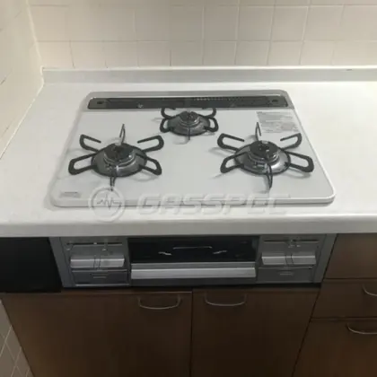 施工後のビルトインガスコンロ（パロマ PD-509WS-60CV）