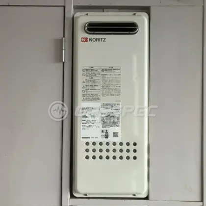 施工後の給湯器（ノーリツ GQ-1628AWX-DX BL）