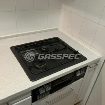 施工前のビルトインガスコンロ（DW3268DF）