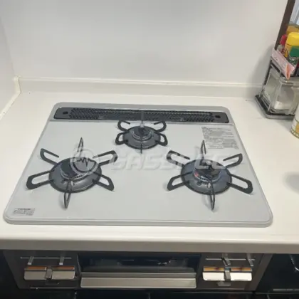 施工後のビルトインガスコンロ（パロマ PD-509WS-60CV）