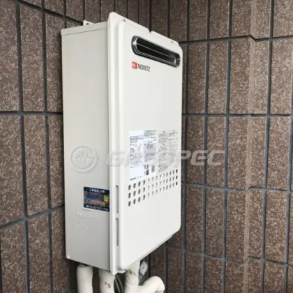 施工後の給湯器（ノーリツ GQ-2427AWX-DX BL）