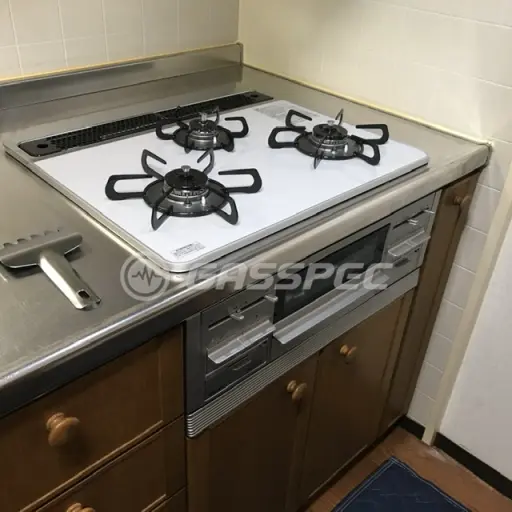 交換後のビルトインガスコンロ（パロマ PD-509WS-60CV）