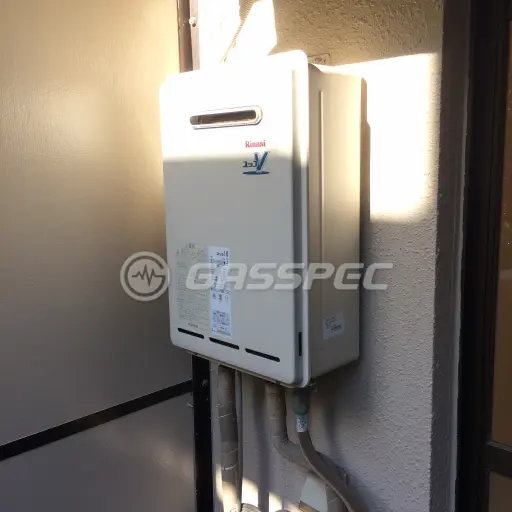 交換前の給湯器（リンナイ RUX-V1615W-E）