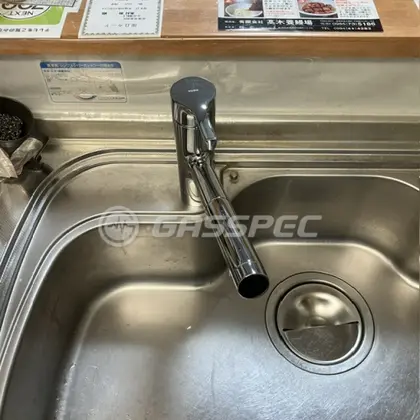 施工後の水栓・蛇口（TOTO TKS05305JA）