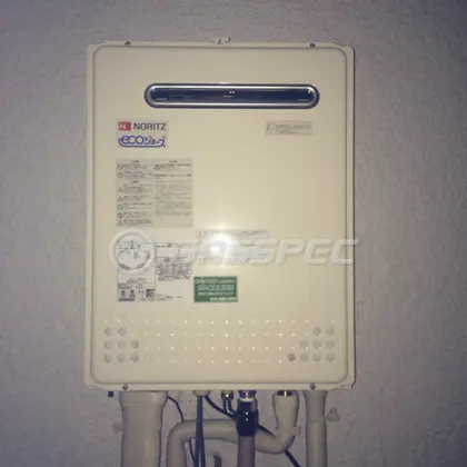 施工後の給湯器（ノーリツ GT-C2452AWX-2 BL）
