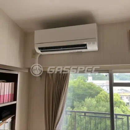 施工後のエアコン（三菱 MSZ-GV2224-W）