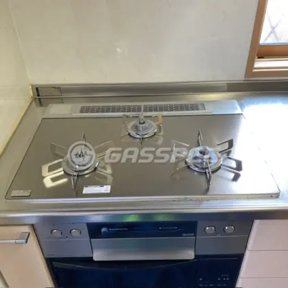 施工後のビルトインガスコンロ（ノーリツ N3WU4PWASKSTESC）