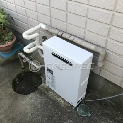 施工後の給湯器（リンナイ RUX-A1613G(A)）