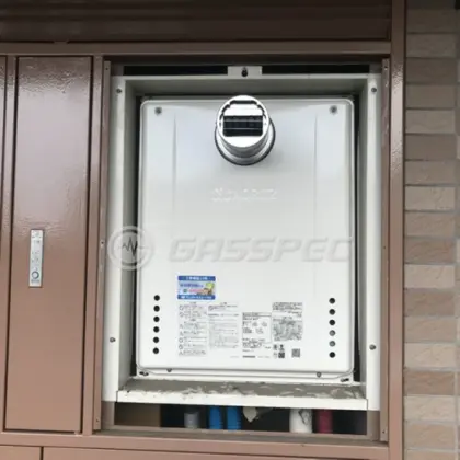 施工後の給湯器（ノーリツ GT-2470SAW-T BL）