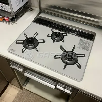 施工後のビルトインガスコンロ（パロマ PD-509WS-60CV）