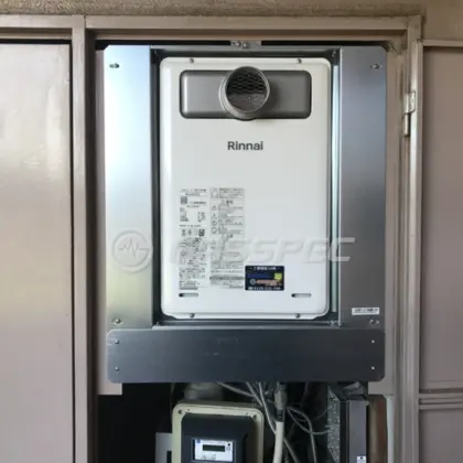 施工後の給湯器（リンナイ RUJ-A1610T(A)）