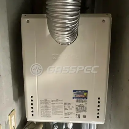 施工後の給湯器（ノーリツ GT-1670SAW-T BL）