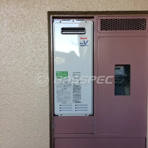 交換後の給湯器（リンナイ RUX-VS1616W-E）