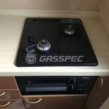 施工後のビルトインガスコンロ（ノーリツ N2G23KSQ1）